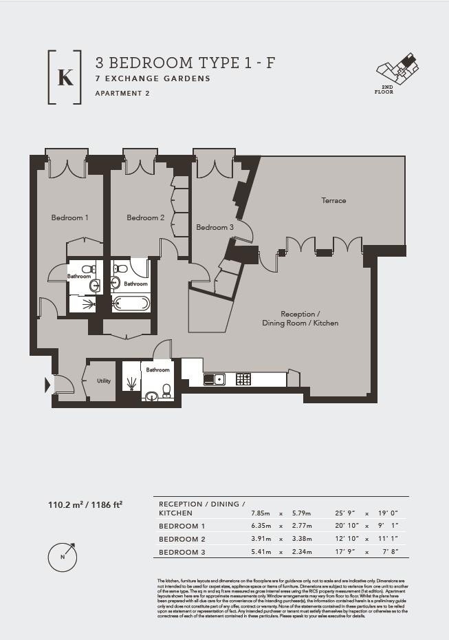 Floorplan plot 2 7 Exchange Gardens