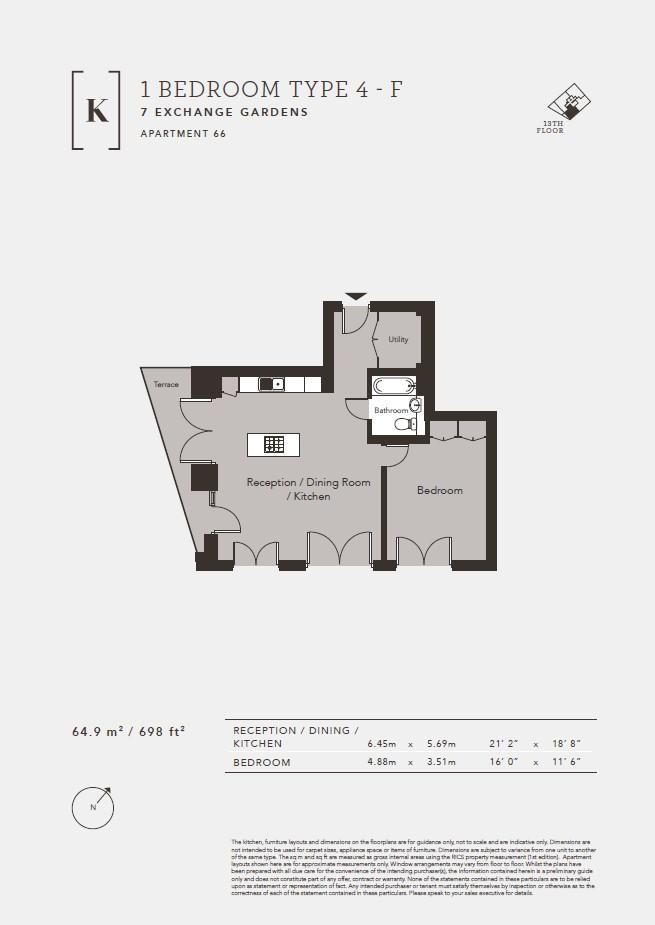 Floorplan Plot 66 - 7 Exchange Gardens
