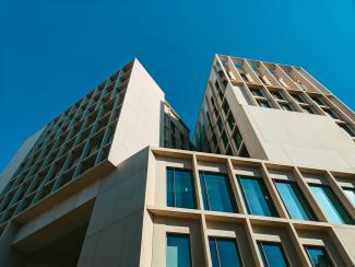 View of building rooftops