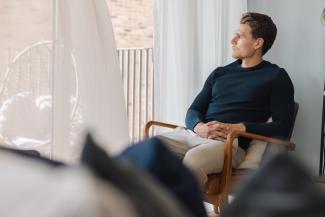 guy sitting in chair