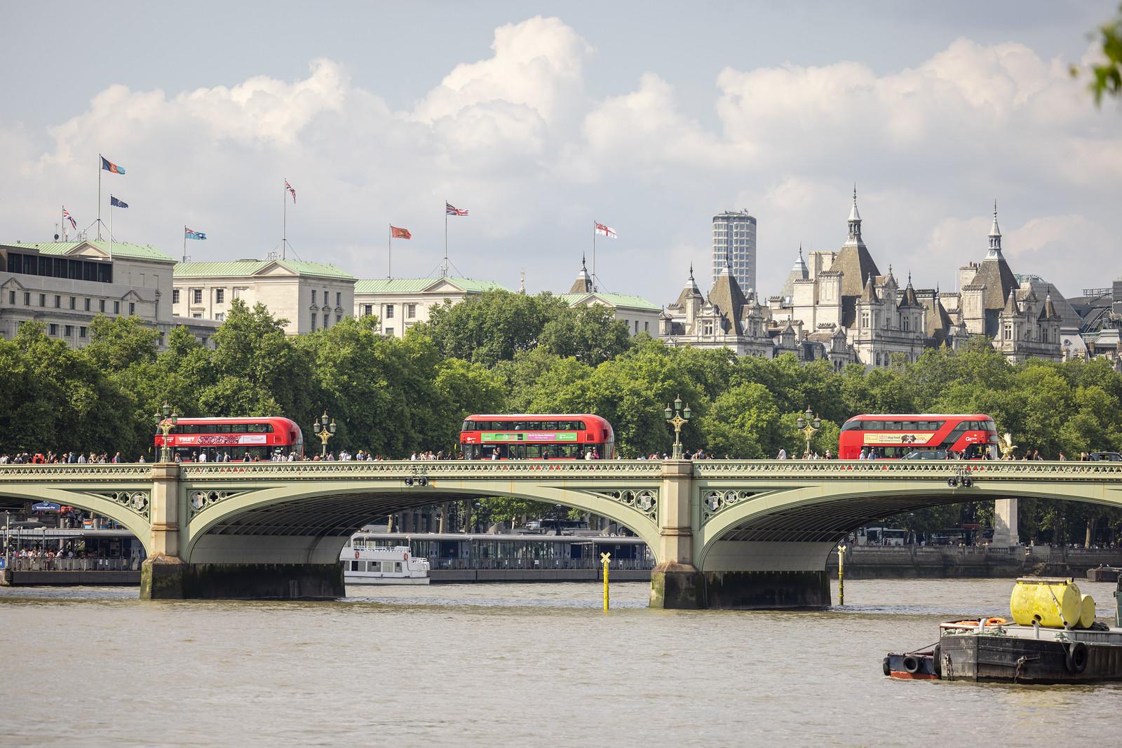 Buses on Bridge