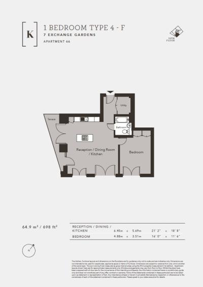 Floorplan Plot 66 - 7 Exchange Gardens